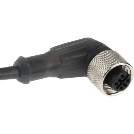 Télémécanique - Connettori precablati XZ - a 90° femmina - M12 - 4 pins - cavo PUR 10 m - XZCP1241L10 (1/3)