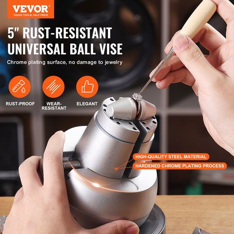 Boulet de Graveur 127 mm Étau de Gravure Base Rotative à 360° Étau à Boule Mâchoire Réglable avec 69 Accessoires Outil de Réglage d… (1/5)