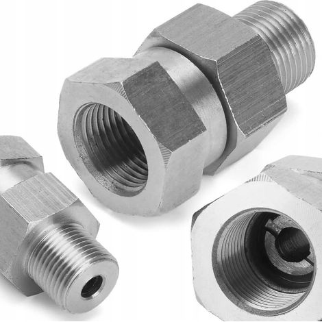 Raccord Rotatif GW-WZ – Anti-Torsion Inox  3/8" Femelle-Mâle  pour Nettoyeur Haute Pression