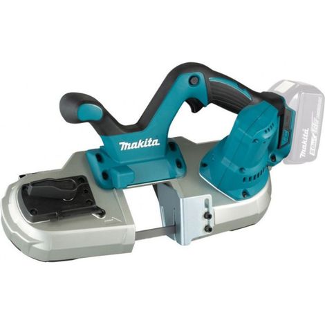 Makita – Scie à ruban 64 mm 18V Li-Ion – Cadre aluminium robuste – Éclairage LED intégré – Maniabilité supérieure pour espaces restreints