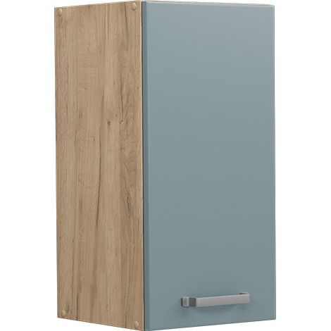 Pensile da cucina R-Line, Grigio-blu, 30 cm, Vicco