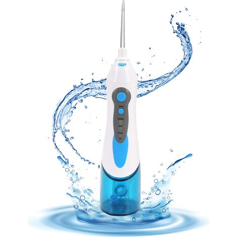 Hydropulseur Dentaire - Sans Fil Rechargeable - IPX7 Étanche - 3 Modes - Réservoir 180 Ml - 4 Embouts - Pour Orthodontie Et Voyage (1/5)