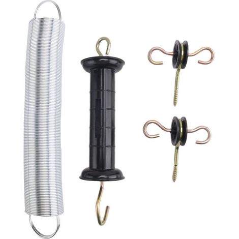 Kit 4 pièces poignée porte clôture électrique ancrages à ressort (1/5)