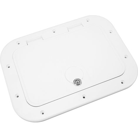 Trappe d'accès pont bateau ABS anti-âge anti-choc porte compartiment pour camping-car caravane yacht camping blanc (1/5)