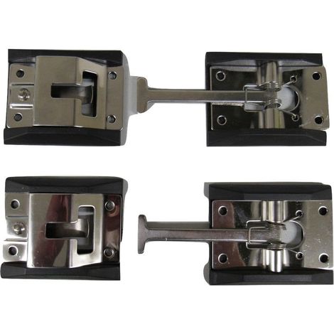 X2 Stainless Steel Door Retainers  - Truck Motorhome Horsebox Hook & Catch (1/5)