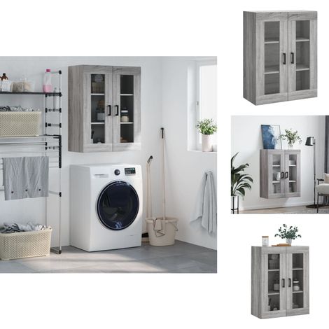 Sideboards - Living Wandschrank Grau Sonoma 69,5x34x90 cm (1/5)