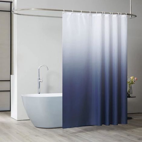 Rideau de douche lavable en polyester 180x180 cm (1/4)
