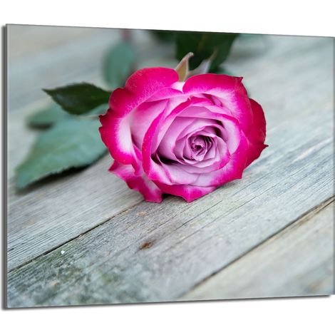 Glasschutzplatte für den Herd 60x52 Rose (1/5)