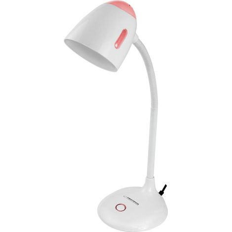 Esperanza schreibtischlampe e27 electra rot
