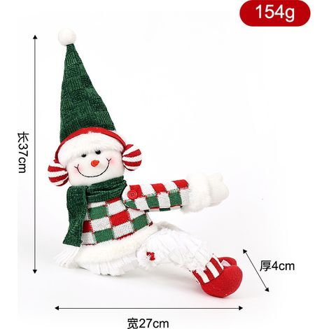 Weihnachtsmann-Gardinenclips, Fensterclips, kein Bohren erforderlich, Weihnachtsdekoration für Zuhause, Gardinenzubehör, Plüschtiere mit Klettverschluss