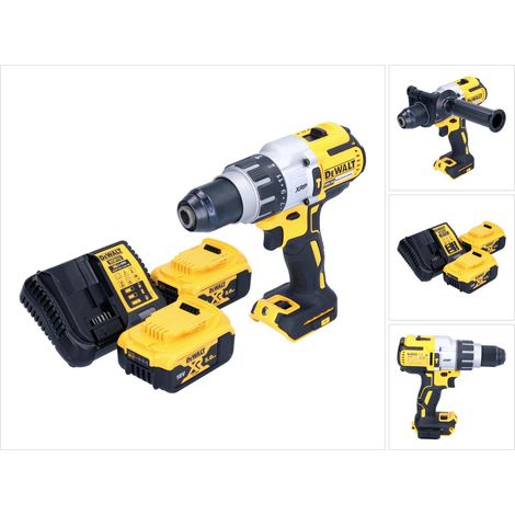 Trapano avvitatore a percussione a batteria DeWalt DCD 996 P2 18 V 95 Nm Brushless + 2x batteria 5,0 Ah + caricabatterie