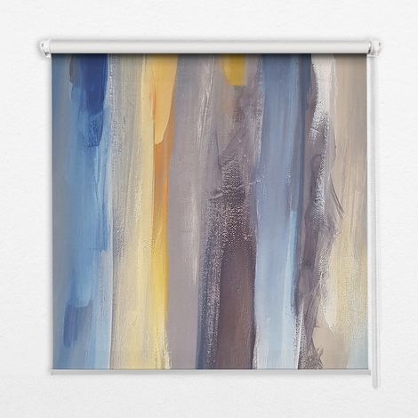 Tenda a Rullo Interna per Finestra - Tenda Filtrante Luce - Tenda Privacy - Tenda Decorativa Rettangolare - Rullo per Interni - (150 cm x 140 cm) - Quadro dipinto (1/5)