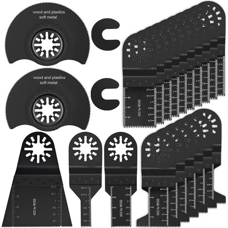 Lot de 23 lames de scie multifonction, outil multifonction pour Fin, Multimaster (1/5)