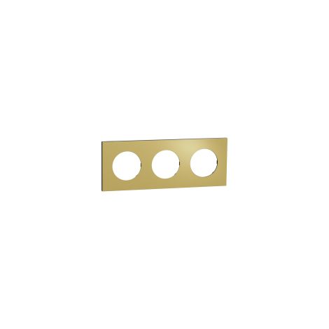 Placa de interruptor Schneider Electric odace metal 3 posiciones horizontal vertical