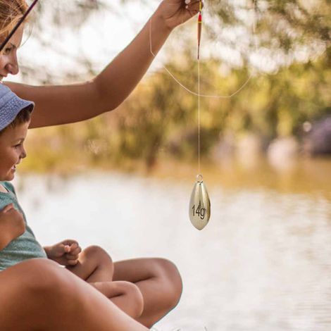 16 pièces Poids de Pêche en Laiton pour Ligne de Pêche Extérieure