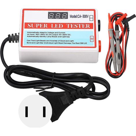Boîtier de test LED pour LED haute performance, testeur de rétroéclairage d'écran TV avec interrupteur, 85–265 V, 18 W, prise US