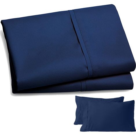 Taie D'oreiller 51x76cm - Microfibre - Fermeture Enveloppe - Pour Lit Et Canapé - Lot De 2 (1/5)