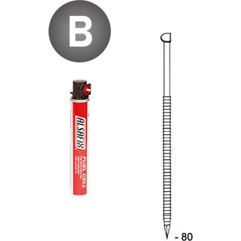 2 200 Pointes en Bandes Collées 34° (Pack) - 2.8x80 mm - D-Work (1/5)