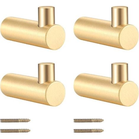 Wandhaken aus Messing zum Aufhängen von Mänteln, goldene Garderobe, Garderobe zum Aufhängen von Schals, Hüten, Aufbewahrungstaschen und Handtüchern. (1/4)