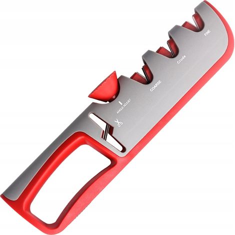 Affilacoltelli e forbici, angolo di affilatura regolabile, 4 affilacoltelli 4 in 1 (1/5)