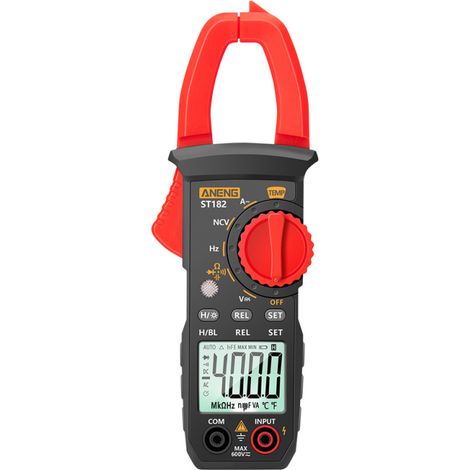 Pinza amperimétrica ST182 Pro de 400 A con retroiluminación