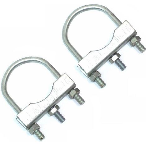 2 x Rohrdeichselbefestigung Klemmschelle Klemmhalter für Stützrad (1/3)