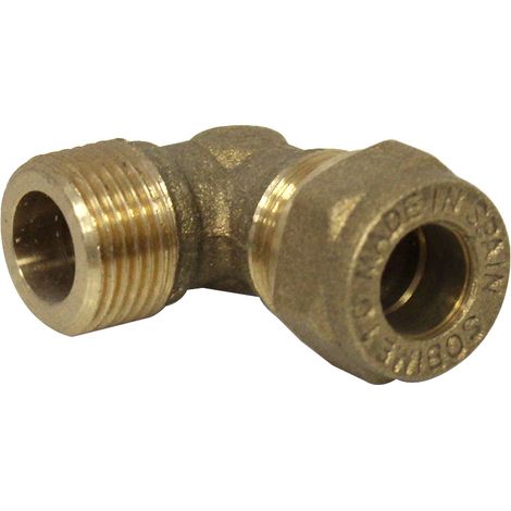 Coude bicone 3/8" (12/17) Mâle - Cuivre Ø10 - Arcanaute (1/5)