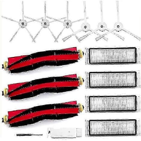 Compatible avec les aspirateurs Xiaomi Roborock S5 Max, S6 Pure, E4, E5 et S6 Maxv : brosse rotative, filtre HEPA, chiffon de nettoyage, pièces de rechange KF. WHBYV (1/4)