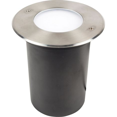 Encastré de sol extérieur COLOSS 4 SWITCH rond inox 2400K-4000K 20W - EUROPOLE - 54446 (1/3)