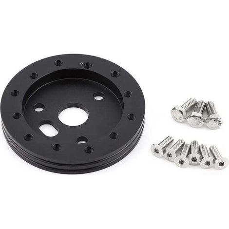 Entretoise de roue universelle 89x13mm en alliage d'aluminium pour moyeux de volants supérieurs Grant Forever Sharp à 6 trous(le noir) (1/4)