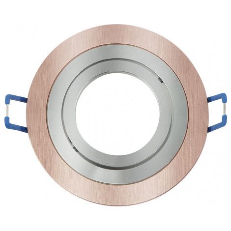 FAB 14348RE71  Incasso Orient.cenote 1xgu10 Round Champ / cromo 2x9,2x9,2 Cm 8 De Corte.w / portalampada