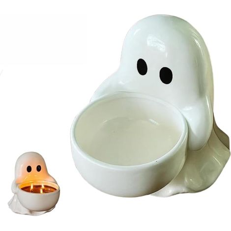 Bougeoir en forme de figurine de dessin animé pour décoration d'Halloween, décoration de table effrayante pour la maison et la fête (1/5)