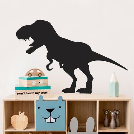 Sticker Mural - Dinosaure - 17x28 cm - Noir (1/3)