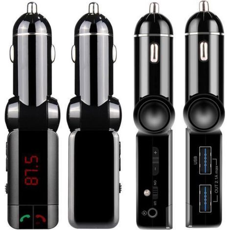 LCD Bluetooth 3,0 kit voiture mp3 transmetteur FM micro double USB chargeur mains libres@WSJ60603161 (1/4)