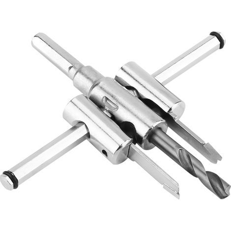 Verstellbarer Kreisbohrer, 30–120 mm, mit Hartmetallspitze für Holz, Kunststoff und Gipskarton (1/5)