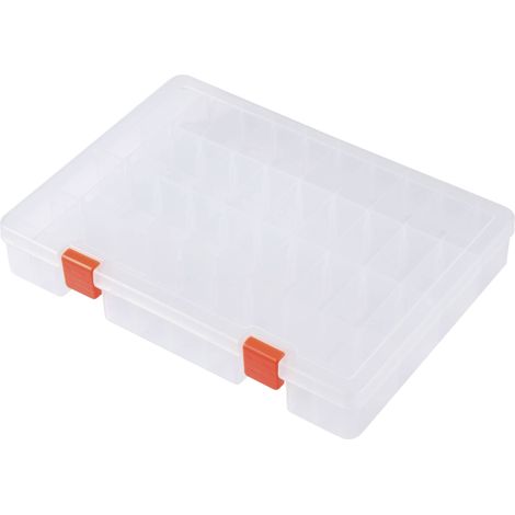 TRU COMPONENTS Mallette de rangement (L x l x H) 250 x 190 x 40 mm Nombre de compartiments: 36 séparations variables, a (1/5)