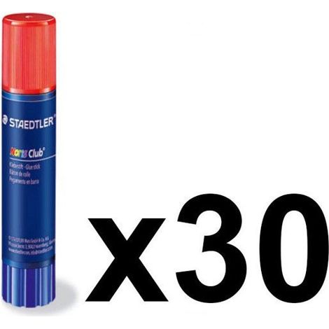 Lot de 30 bâtons de colle blanche - 10G - Staedtler