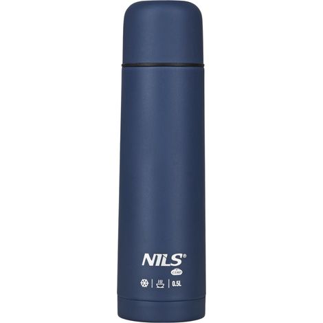 Thermoskanne 500 ml, Blau, Ideal für unterwegs (1/5)