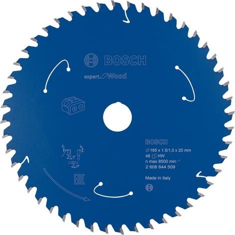 Bosch Kreissägeblatt EX WO H Ø 165x20 Z48 Expert for Wood Akkusägen 2608644509