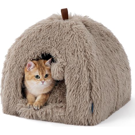 Lit Grotte Chat Igloo - Maison Chat Moelleuse, 40x40cm (1/5)