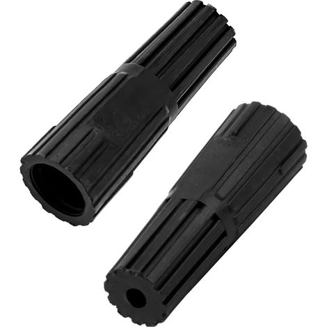Adaptateur de perche télescopique 2 pièces fileté à extrémité conique filetage universel standard vers convertisseur enfichable pour rouleaux de peinture grattoirs tiges extensibles (1/5)