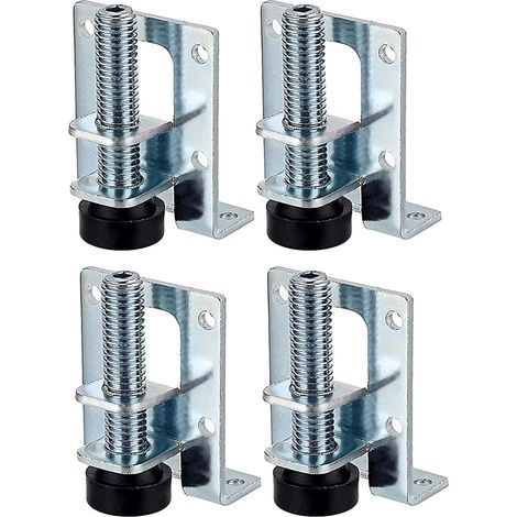 4 Pièce Niveleurs Meubles Réglables, Pieds de Nivellement Robustes, Pieds De Nivellement pour Meubles, Pieds de Meuble Réglables, Pied pour Meuble, pour Tables, Étagères, Placards, Établi (1/5)