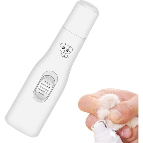 Coupe-griffes pour chat, alimentation par batterie, outil de toilettage silencieux, design professionnel, précision sûre, manipulation facile, faible bruit, parfait pour chats, lapins, cochons d'Inde (1/5)