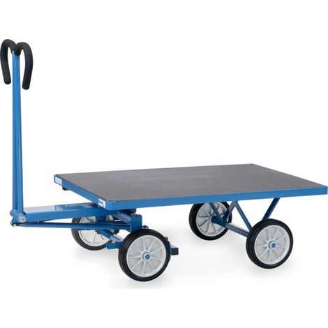 fetra Chariot à plateaux manuels 6403V - charge max. 700kg pneus pleins (1/3)