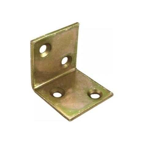 Lastrine angolari 40 x 40 x 40 mm. - zincate giallo - 1 pz. (1/2)