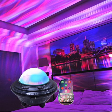Projecteur d'aurores boréales LED avec veilleuse, couleurs réglables pour la décoration, cadeau (1/5)