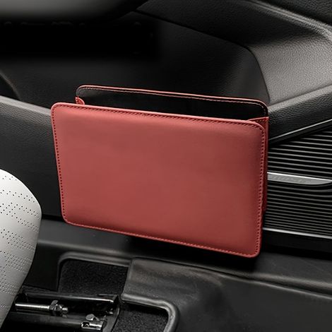 Universeller, faltbarer Mülleimer – Aufbewahrungstasche fürs Auto – Wasserdicht – Innenfach – Rot