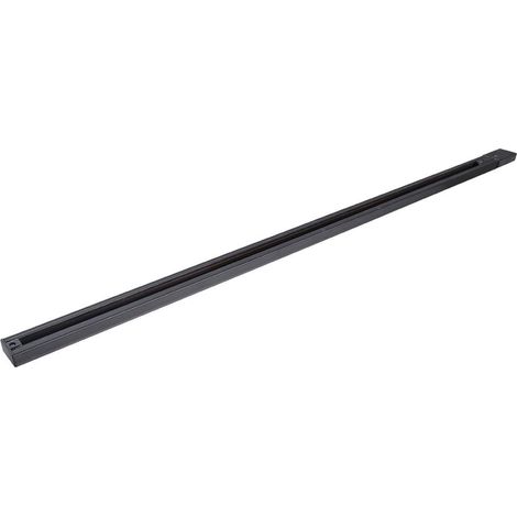 Litecraft 1 Metre Track Single Circuit Mains Ceiling Light Fitting - Black