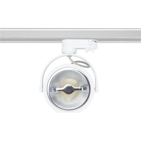 Spot LED sur Rail Triphasé CREE AR111 15W Dimmable Blanc 5500K Blanc froid