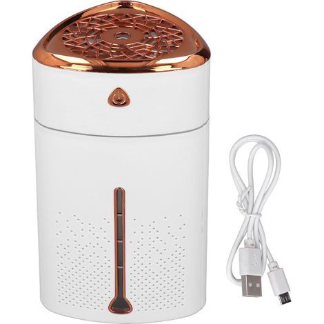 1000-ml-Luftbefeuchter (weiß) mit USB-Anschluss, LED-Beleuchtung und Touch-Steuerung für das Homeoffice (1/5)